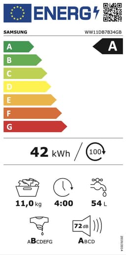 Samsung WW11DB7B34GBU3 - 7000 serie - Bespoke AI Ecobubble - 11 Kg - Wasmachine — thumbnail 7