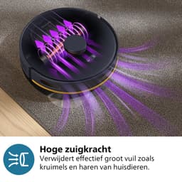 Philips HomeRun 2000 Series XU2100/10 - Robotstofzuiger met dweilfunctie - Automatisch Leegstation - Marineblauw — thumbnail 10