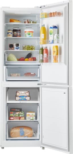 Inventum KV1850W No Frost energiezuinige koel-vriescombinatie - 185 cm hoog - 338 liter - Zeer stil: 35 dB - Superkoelen - Supervriezen - Energielabel C - Vrijstaand - Wit — thumbnail 3