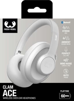 Fresh 'n Rebel Clam Ace – Draadloze Bluetooth Koptelefoon met Active Noise Cancelling - 60 uur Speeltijd - Met volume wiel - Ice Grey — thumbnail 17
