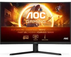 AOC CQ32G4VE - QHD Curved Gaming Monitor - 180hz - 32 inch