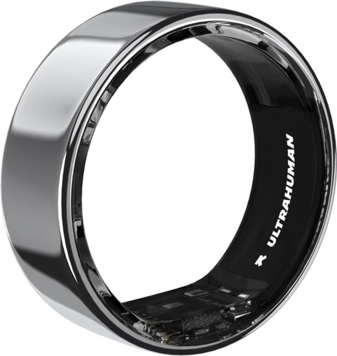 ULTRAHUMAN Ring AIR – Smart Ring | Geen maandabonnement | Bepaal eerst de juiste maat met de Sizing Kit | Slaaptracker - Hartslagmeter - Fitnesstracker – Air Silver – Size 11 — afbeelding 1