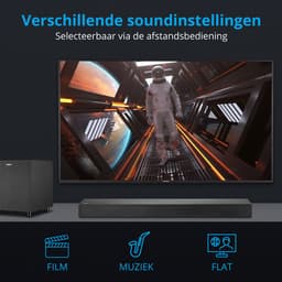MEDION S61022 3.1 Dolby Atmos Soundbar met draadloze subwoofer (voor tv-apparaten, Bluetooth 5.3, HDMI eARC CEC, — thumbnail 9