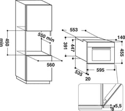 Whirlpool - WMW57DH-MX - Inbouw combimagnetron (45 cm) — thumbnail 5