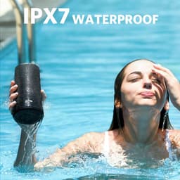 EarFun UBOOM® Draadloze bluetooth 5.0 speaker - IPX7 Waterproof - Ingebouwde microfoon - Activate Voice Assistant - 360° geluid - Zwart — thumbnail 9