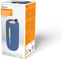 Denver Bluetooth Speaker Draadloos - Lichteffecten - Muziek Box - AUX - TWS Pairing - BTL360 - Blauw — thumbnail 3