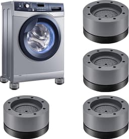 Waledano® Wasmachine Verhoger 4 Stuks – Trillingsdempers & Schokdempers | Antislip Wasmachine- en Wasdroger Dempers | Vermindert Geluid & Beschermt de Vloer — thumbnail 9