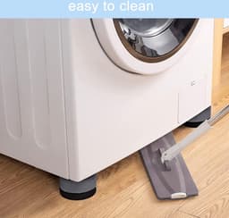 Waledano® Wasmachine Verhoger 4 Stuks – Trillingsdempers & Schokdempers | Antislip Wasmachine- en Wasdroger Dempers | Vermindert Geluid & Beschermt de Vloer — thumbnail 2