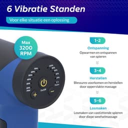 Premium Massagegun met 7 massagekoppen en 6 snelheidstanden - Massagegun professioneel - Vitalic — thumbnail 5