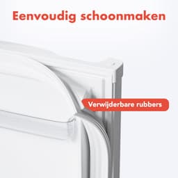 KitchenBrothers Koelkast - 61L Koelvak - 24L Vriesvak - Koelvriescombinatie - Ijskast - Frigo - Vrijstaand - Wit — thumbnail 5