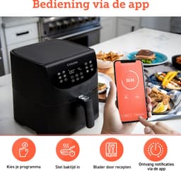 Cosori XL Airfryer - Heteluchtfriteuse 5.5 liter - Inclusief Spiezenrek en 5 Spiezen - met App Connectie – Zwart — thumbnail 18