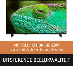 Lenco LED-4044BK - 40 inch - Smart TV- Full HD - Zwart — thumbnail 4