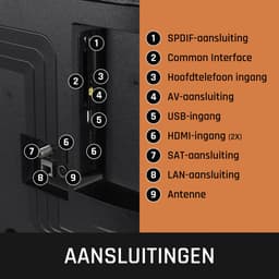 Lenco LED-4044BK - 40 inch - Smart TV- Full HD - Zwart — thumbnail 3