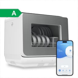 Amenzo® - Mini Vaatwasser - Inclusief App - Energielabel A - 900 Watt - 5 Programma's - Wit - Afwasmachine - Met Waterreservoir — thumbnail 1