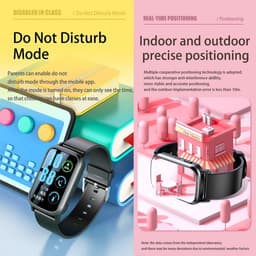 DrPhone Zone3 - 4G GPS Smartwatch - Waterdicht, Real-Time Locatie, Camera, SOS - Voor Ouderen en Kinderen - Roze / Wit — thumbnail 18