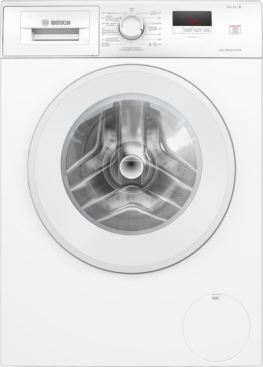 Bosch WGE02402FG - Serie 2 - Wasmachine - 7 kg - 1400 rpm -Energielabel A - 65% snellere was door SpeedPerfect - NL/FR display - Stil en zuinig model — afbeelding 1