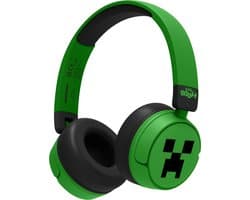 Minecraft - draadloze kinderkoptelefoon - volumebegrenzing - lange batterijduur - microfoon - opvouwbaar - bluetooth