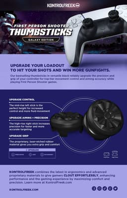KontrolFreek FPS Galaxy Thumbsticks - Zwart (Xbox) — thumbnail 3