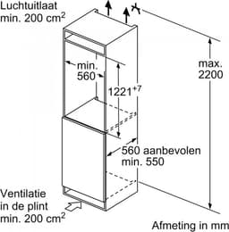 Bosch Serie 6 KIR41ADD1 - Inbouwkoelkast inhoud 204 liter VitaFresh XXL lade 56 x 123 cm 28dB silent — thumbnail 9