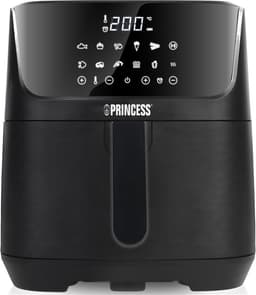 Princess 182061 Airfryer XXL 6,5L - Digitale Heteluchtfriteuse met Uitneembare Scheidingswand - Zwart - 1800 watt - 12 programma's - Digitale timer - Temperatuurbereik 80-200 °C - BPA- en PFOA-vrij — thumbnail 1