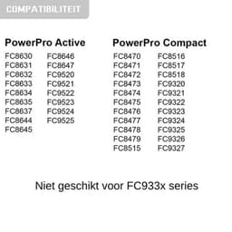 2x HEPA Filter Set geschikt voor Philips PowerPro Compact/Active Series Stofzuiger – Stofzuigerfilter Filterset Vervangingsset FC8058/01 — thumbnail 7
