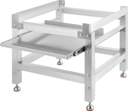 Wasmachineverhoging 136 kg, Wasmachine Verhoger Voetstuk 64 x 64 x 61cmcm, Wasmachine Basisstandaard met 1 Plank, Wasmachine Basis Aluminiumlegering en Roestvrij Staal, Onderstel Voor Wasmachine — thumbnail 4