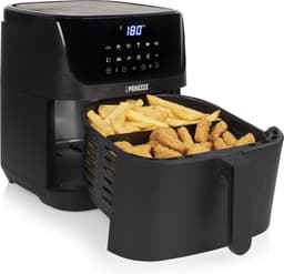 Princess 182061 Airfryer XXL 6,5L - Digitale Heteluchtfriteuse met Uitneembare Scheidingswand - Zwart - 1800 watt - 12 programma's - Digitale timer - Temperatuurbereik 80-200 °C - BPA- en PFOA-vrij — thumbnail 5