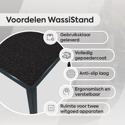 WassiStand Wasmachine Verhoger met Anti-Slip & Grip – Wasmachine Kast en Ombouw – Verhoging voor Wasmachine, Vaatwasser, Koelkast, Vriezer en Droger – Witgoed Verhoger Inclusief 6 Dempers – Roestvrij – Maximaal 750 kg – 122x61x34cm - Grijs — thumbnail 7