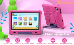 Lipa WQ01 kinder tablet Pink 10.1 inch - Kindertablet vanaf 3 jaar - Kindertablet 10 inch - Tablet kinderen - Android 15 tablet - 64 GB opslag - Groot scherm - Met spellen software - Play store - Ouder bescherming - Bescherming ogen - Met bumper — thumbnail 7