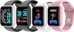 Belesy® Base - Smartwatch - Horloge - 1,3 inch Kleurenscherm - Stappenteller - Bloeddrukmeter - Verbrande calorieën - 3x sportmodus - Siliconen - Zilver - Zwart - Moederdag — thumbnail 9