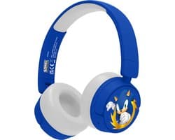 Sonic the Hedgehog - draadloze kinderkoptelefoon - volumebegrenzing - lange batterijduur - microfoon - opvouwbaar - bluetooth