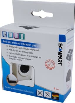 Scanpart trillingsdempers wasmachine vierkant - Geschikt voor AEG Bosch Miele Samsung Siemens - Zwart - Universeel - Set van 4 stuks — thumbnail 8
