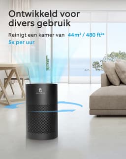 Oliviers Luchtreiniger- Met Hepa filter en plasmawave technologie- Cadr 50m3/h- Tot 30m2 — thumbnail 4