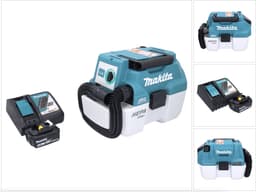 Makita DVC 750 LRM1 accustofzuiger LXT 18 V 67 mbar 7,5 l borstelloos + 1x accu 4,0 Ah + oplader — thumbnail 1
