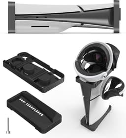 YONO Standaard Horizontaal en Verticaal geschikt voor Playstation 5 SLIM - PS5 Stand 2in1 - Accessoires - Houder - Zwart — thumbnail 1