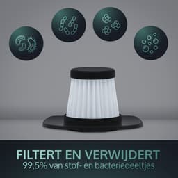 JAP Appliances Tornado S3 - Kruimelzuiger snoerloos - Handstofzuiger oplaadbaar - Auto stofzuiger draadloos - Krachtige zuigkracht 10000Pa - Nat en droog - Voor dierenharen - 150W — thumbnail 8