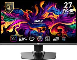 MSI MPG 271QRX QD-OLED - QHD Gaming Monitor - 360hz - 27 inch - USB-C 90w — thumbnail 1