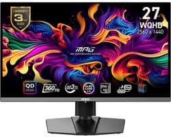 MSI MPG 271QRX QD-OLED - QHD Gaming Monitor - 360hz - 27 inch - USB-C 90w