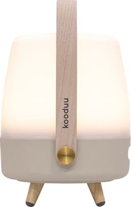 Kooduu Lite-up PLAY Mini - Bluetooth speaker met SOUND BY JBL - Dimbare LED-Lamp - Deens design - in kleur Sand — thumbnail 2