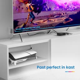 YONO Standaard Horizontaal geschikt voor PS5 SLIM - Houder Playstation 5 Stand Accessoires Beugel - Wit — thumbnail 4