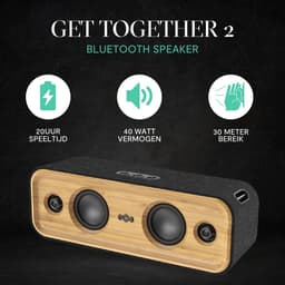 House of Marley Get Together 2 Bluetooth Speaker - Draadloos - 20+ Uur Speeltijd - 40 watt vermogen - Bass boost EQ — thumbnail 12