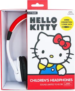 Hello Kitty - kinderkoptelefoon met volumebegrenzing - verstelbaar - comfortabel (rood/wit) — thumbnail 9