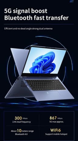 ELEMENTKEY PixelPro3– 15.6 Inch Laptop – I9-10885HK – 64GB RAM – 1000GB SSD – Vingerafdrukscanner – Ultrabook - Grijs — thumbnail 6