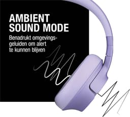 Fresh ‘n Rebel Clam Fuse – Draadloze Bluetooth Koptelefoon met Active Noise Cancelling - 45 uur Speelduur - Dreamy Lilac — thumbnail 7