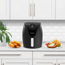 TurboTronic AF9D Digitale Airfryer - Heteluchtfriteuse - 3,5 Liter - Zwart/Zilver — thumbnail 9