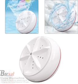 Borvat® - draagbare mini-turbo wasmachine - Kleine Wasmachine - Draagbare Wasmachine - Mini Wasmachine Met Centrifuge - Efficiënte en handige wasoplossing — thumbnail 11