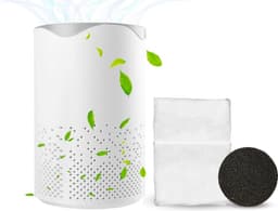 Luchtreiniger - Air Purifier - Mini Luchtreiniger met Ionisator / Actieve Koolstof - Vervangbaar HEPA Filter - UV lamp — thumbnail 1