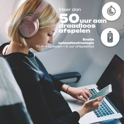 PowerLocus P3 - Bluetooth Koptelefoon – Draadloos – Over-ear – incl. Premium Case – 50 uur batterijduur – Microfoon - Rose Gold — thumbnail 10