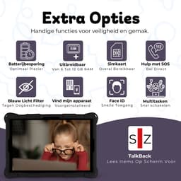 Bosstony Snelle Kids Tablet 10 inch - Ouderlijk Toezicht - 6000mAh Batterij - Android 13 - Incl Beschermpakket - Kindertablet vanaf 3 jaar - Tablet Kinderen — thumbnail 9