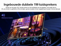 UPERFECT Portable Monitor E06 18.5" FHD 120Hz Touchscreen Draagbaar Monitor with 10-Point Touch & USB-C for Gaming/Design for Laptop/Switch/MacBook VESA Mount — thumbnail 15